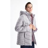 Lc Waikiki Yeni Sezon Kapüşonlu Kadın Şişme Mont - 40 - Gri
