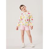 Lc Waikiki Yeni Sezon Kapüşonlu Kız Bebek Fermuarlı Sweatshirt - Ekru - 9 - 12 Ay