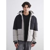 Lc Waikiki Yeni Sezon Kapüşonlu Renk Bloklu Erkek Şişme Mont - 2XL - Bej