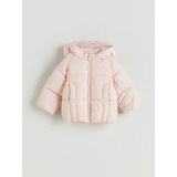Lc Waikiki Yeni Sezon Kapüşonlu Uzun Kollu Kız Bebek Şişme Mont - Pembe - 6 - 9 Ay