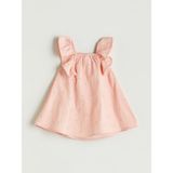 Lc Waikiki Yeni Sezon Kare Yaka Çiçekli Kız Bebek Elbise - 1 - 3 Ay - Pembe