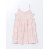 Lc Waikiki Yeni Sezon Kare Yaka Çiçekli Kız Çocuk Elbise - 5 - 6 Yaş - Pembe