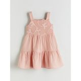 Lc Waikiki Yeni Sezon Kare Yaka Fiyonk Detaylı Kız Çocuk Müslin Elbise - 2 - 3 Yaş - Pembe