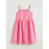 Lc Waikiki Yeni Sezon Kare Yaka Ip Askılı Kız Çocuk Elbise - Pembe - 9 - 10 Yaş