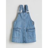 Lc Waikiki Yeni Sezon Kare Yaka Kız Çocuk Jean Salopet Elbise - 8 - 9 Yaş - Indigo