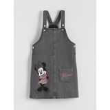 Lc Waikiki Yeni Sezon Kare Yaka Minnie Mouse Baskılı Kız Çocuk Jean Salopet Elbise - 1 - 2 Yaş - Antrasit