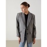 Lc Waikiki Yeni Sezon Kaşe Kadın Blazer Ceket - 40 - Gri
