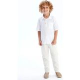 Lc Waikiki Yeni Sezon Keten Karışımlı Erkek Çocuk Kargo Pantolon - Bej - 3 - 4 Yaş