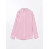 Lc Waikiki Yeni Sezon Keten Karisimli Kadin Gomlek - S5GT39Z8 - Pembe