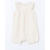 Lc Waikiki Yeni Sezon Kız Bebek Basic Penye Tulum - Ekru - 2 - 3 Yaş