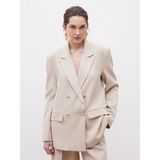 Lc Waikiki Yeni Sezon Krep Kadın Blazer Ceket - Bej