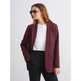 Lc Waikiki Yeni Sezon Krep Kadın Blazer Ceket - Bordo - M