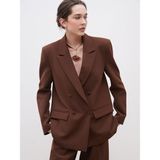 Lc Waikiki Yeni Sezon Krep Kadın Blazer Ceket - Kahverengi - M