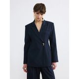 Lc Waikiki Yeni Sezon Kruvaze Yaka Kadın Blazer Ceket - 38 - Lacivert