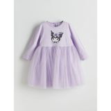 Lc Waikiki Yeni Sezon Kuromi Baskılı Kız Çocuk Tütülü Elbise - 3 - 4 Yaş - Lila