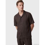 Lc Waikiki Yeni Sezon Loose Fit %100 Keten Erkek Gömlek - 2XL - Orta Kahverengi