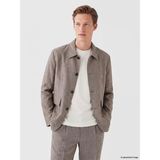 Lc Waikiki Yeni Sezon Loose Fit Çizgili Keten Karışımlı Erkek Blazer Ceket - 54 - Kahverengi Çizgili