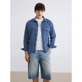 Lc Waikiki Yeni Sezon Loose Fit Ekose Erkek Gömlek - Mavi