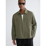 Lc Waikiki Yeni Sezon Loose Fit Erkek Gabardin Gömlek Ceket - Haki