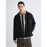 Lc Waikiki Yeni Sezon Loose Fit Erkek Gabardin Gömlek Ceket - Siyah