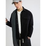 Lc Waikiki Yeni Sezon Loose Fit Erkek Gabardin Gömlek Ceket - XL - Siyah