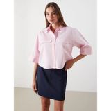 Lc Waikiki Yeni Sezon Loose Fit Kadın Gömlek - 2XL - Pembe
