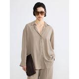 Lc Waikiki Yeni Sezon Loose Fit Kadın Gömlek - 42 - Koyu Bej