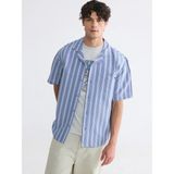 Lc Waikiki Yeni Sezon Loose Fit Modal Karışımlı Erkek Gömlek - XL - Mavi Çizgili