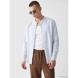 Lc Waikiki Yeni Sezon Mavi Regular Fit Hakim Yaka Çizgili Poplin Erkek Gömlek - 2XL