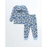 Lc Waikiki Yeni Sezon Mickey Mouse Baskılı Erkek Çocuk Pijama Takımı - Mavi - 4 - 5 Yaş