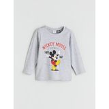 Lc Waikiki Yeni Sezon Mickey Mouse Baskılı Erkek Çocuk Pijama Üst - Gri - 2 - 3 Yaş