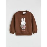 Lc Waikiki Yeni Sezon Miffy Baskılı Kız Çocuk Kalın Sweatshirt - Kahverengi - 1 - 2 Yaş