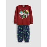 Lc Waikiki Yeni Sezon Minecraft Baskılı Erkek Çocuk Pijama Takımı - Kırmızı - 9 - 10 Yaş