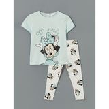 Lc Waikiki Yeni Sezon Minnie Mouse Baskılı Kız Bebek Pijama Takım - 6 - 9 Ay - Yeşil
