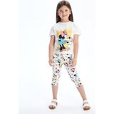 Lc Waikiki Yeni Sezon Minnie Mouse Baskılı Kız Çocuk Tayt - 2 - 3 Yaş - Ekru