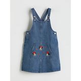 Lc Waikiki Yeni Sezon Minnie Mouse Nakışlı Kız Çocuk Jean Salopet Elbise - 2 - 3 Yaş - Indigo