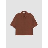 Lc Waikiki Yeni Sezon Modal Karışımlı Kadın Gömlek - 2XL - Kahverengi