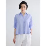 Lc Waikiki Yeni Sezon Modal Karışımlı Kadın Gömlek - 2XL - Lila