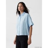 Lc Waikiki Yeni Sezon Modal Karışımlı Kadın Gömlek - 3XL - Mavi