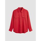 Lc Waikiki Yeni Sezon Modal Karışımlı Oversize Kadın Gömlek - 3XL - Kırmızı