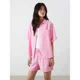 Lc Waikiki Yeni Sezon Modal Karışımlı Oversize Kadın Gömlek - XS - S - Pembe
