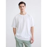 Lc Waikiki Yeni Sezon Oversize Fit Bisiklet Yaka Kısa Kollu Erkek Tişört - Beyaz - M