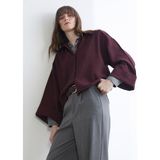 Lc Waikiki Yeni Sezon Oversize Kadın Gömlek - 2XL - Mürdüm