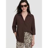 Lc Waikiki Yeni Sezon Oversize Kadın Gömlek - 38 - Kahverengi