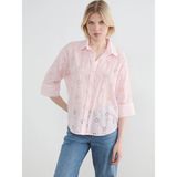 Lc Waikiki Yeni Sezon Oversize Kadın Gömlek - 3XL - Pembe
