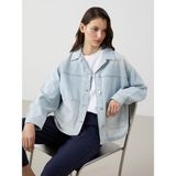 Lc Waikiki Yeni Sezon Oversize Kadin Jean Gomlek Ceket - S59923Z8 - İndigo