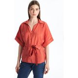 Lc Waikiki Yeni Sezon Oversize Modal Karışımlı Kadın Gömlek - 38 - Turuncu