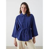 Lc Waikiki Yeni Sezon Oversize Modal Karışımlı Kadın Gömlek - 40 - Lacivert