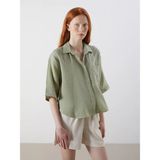 Lc Waikiki Yeni Sezon Oversize Müslin Kadın Gömlek - XS - S - Haki