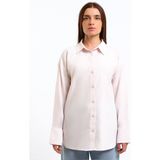 Lc Waikiki Yeni Sezon Oversize Oxford Kadın Gömlek - 2XL - Pembe